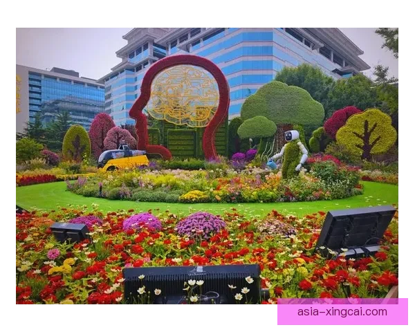 金奖花坛五一盛大亮相绽放节日喜庆与城市美景融合